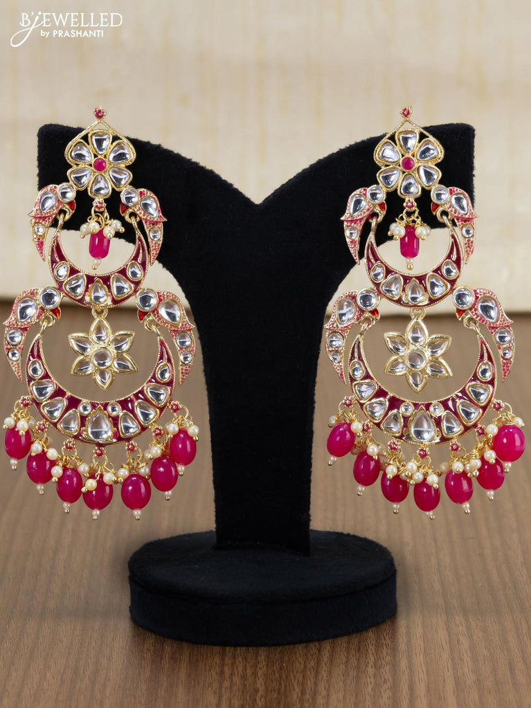 Austrian Crystal Earrings - Pink – Cerulean Arts